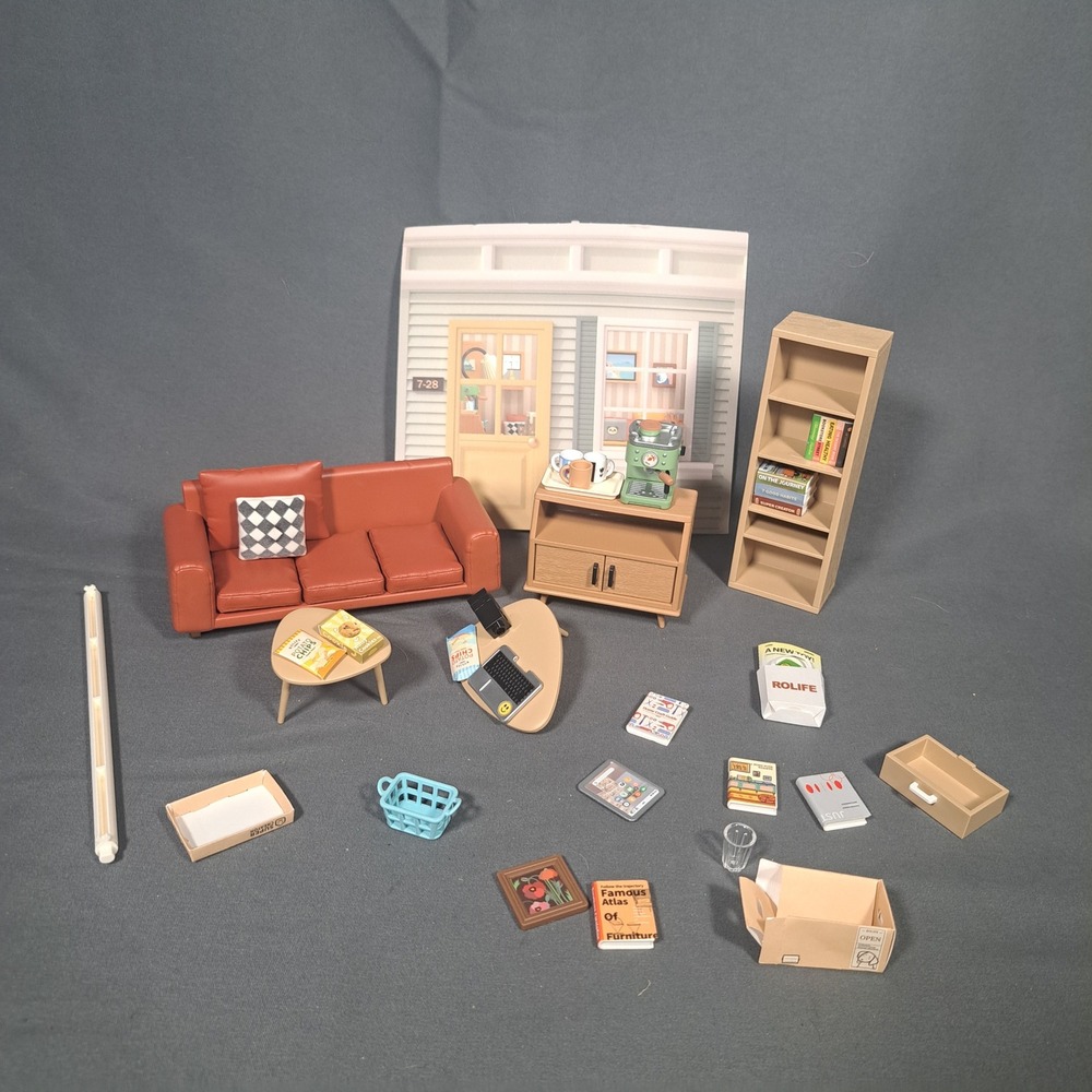 Rolife Super Creator Miniature Furniture Living Room Set Accessories Modern Mini